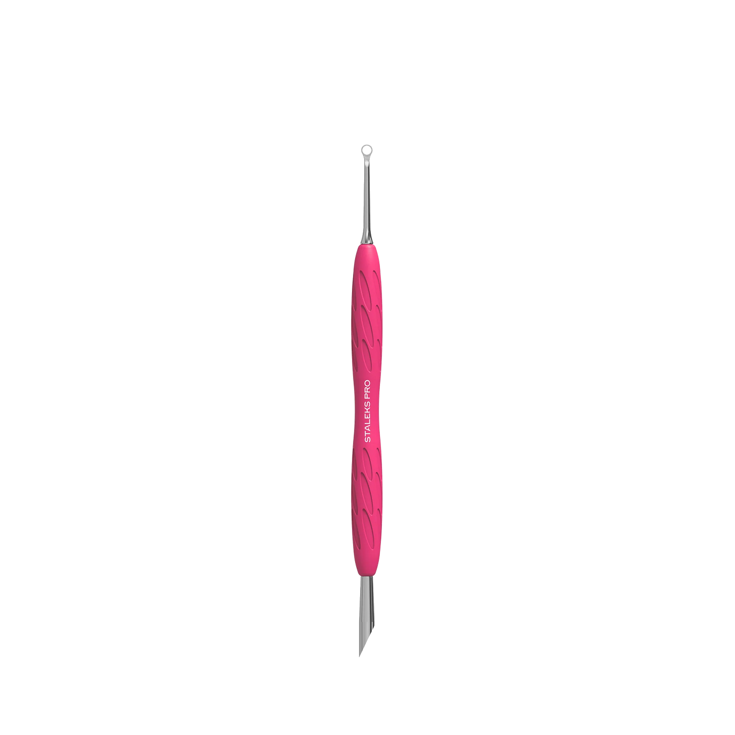 Manicure Pusher With Silicone Handle "Gummy" UNIQ 11 TYPE 2 (Slanted Pusher + Ring) PQ-11/2