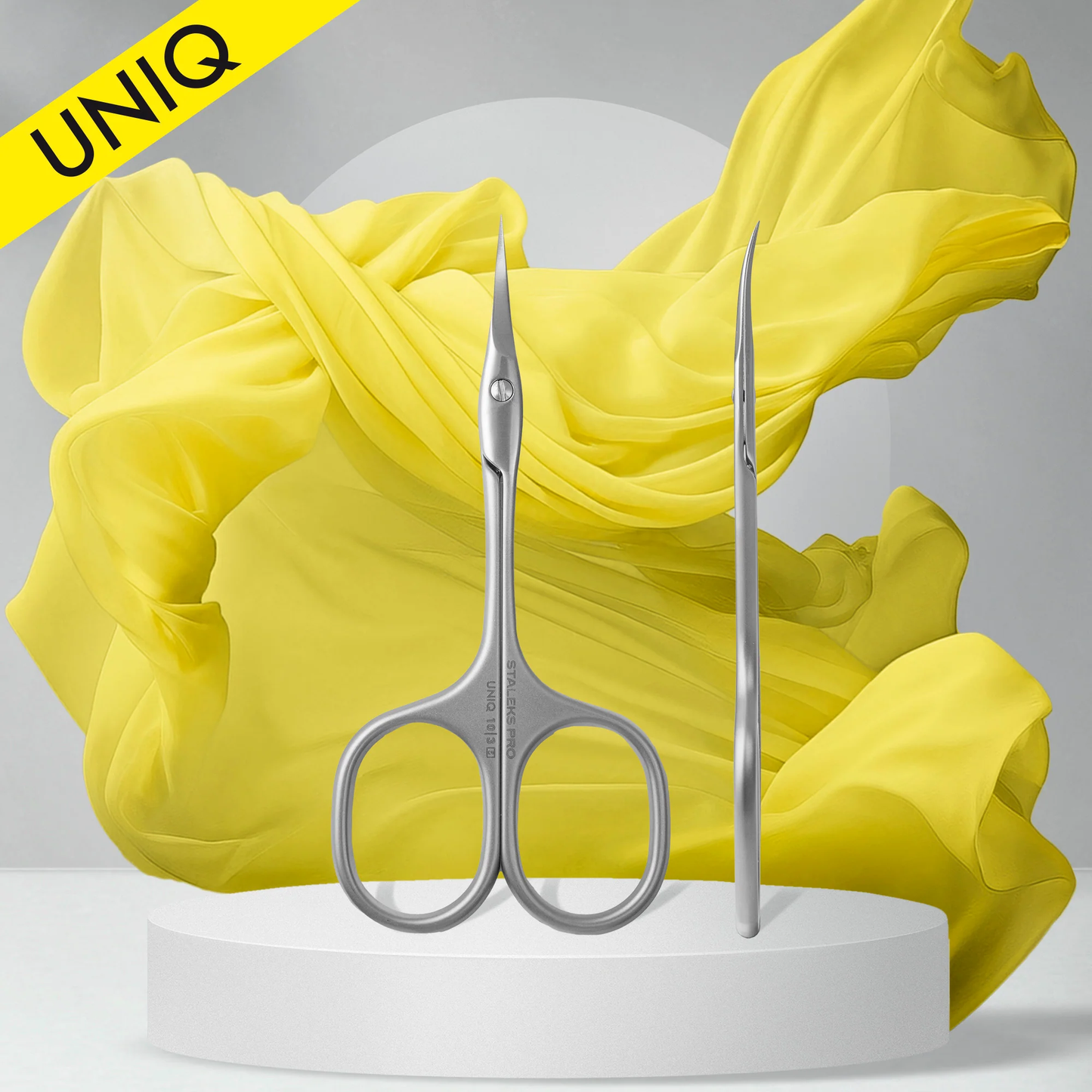 Professional Cuticle Scissors "Ballerina" UNIQ 10 TYPE 3 -SQ-10/3