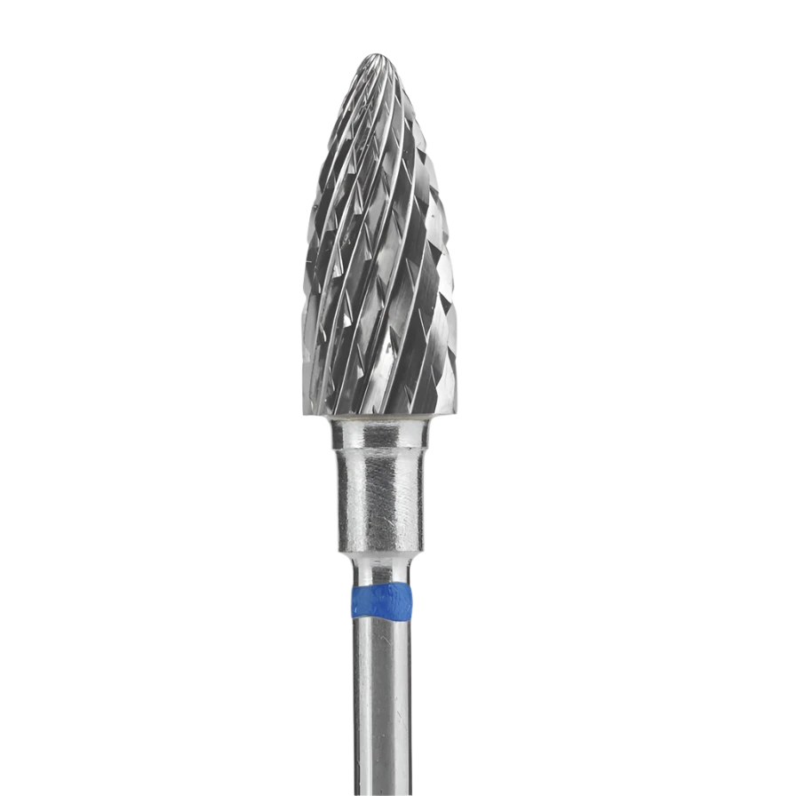 Carbide nail drill bit, "pine cone", blue hard, head diameter 6 mm / working part 14 mm (#212)-FT110B060/14