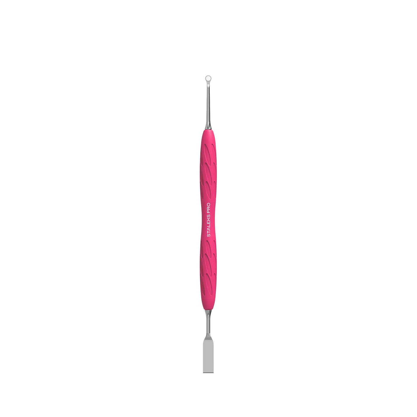 Manicure Pusher With Silicone Handle "Gummy" UNIQ 11 TYPE 1 (Flat Straight Pusher + Ring) PQ-11/1