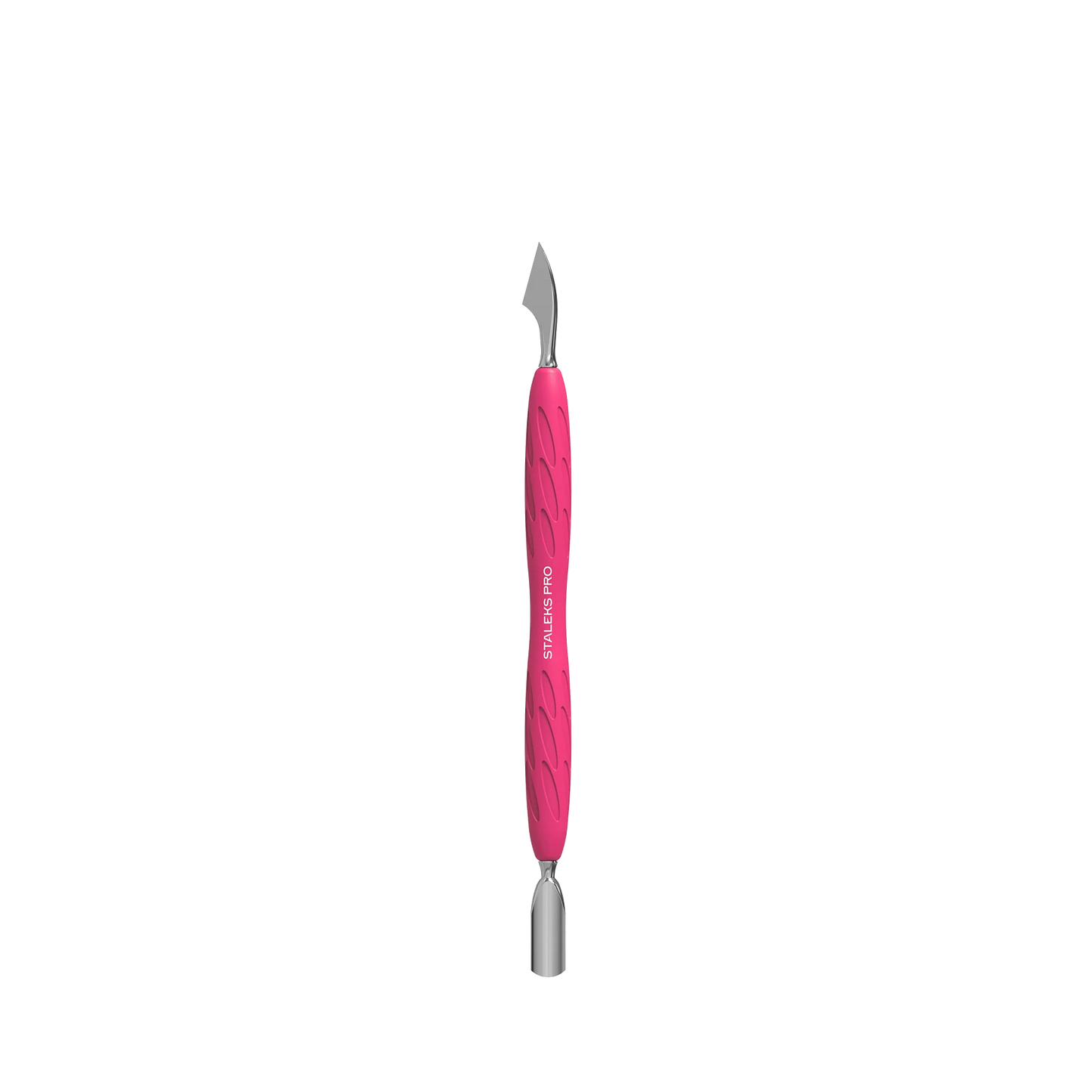 Manicure Pusher With Silicone Handle "Gummy" UNIQ 10 TYPE 3 (Narrow Rounded Pusher + Hatchet) -PQ-10/3