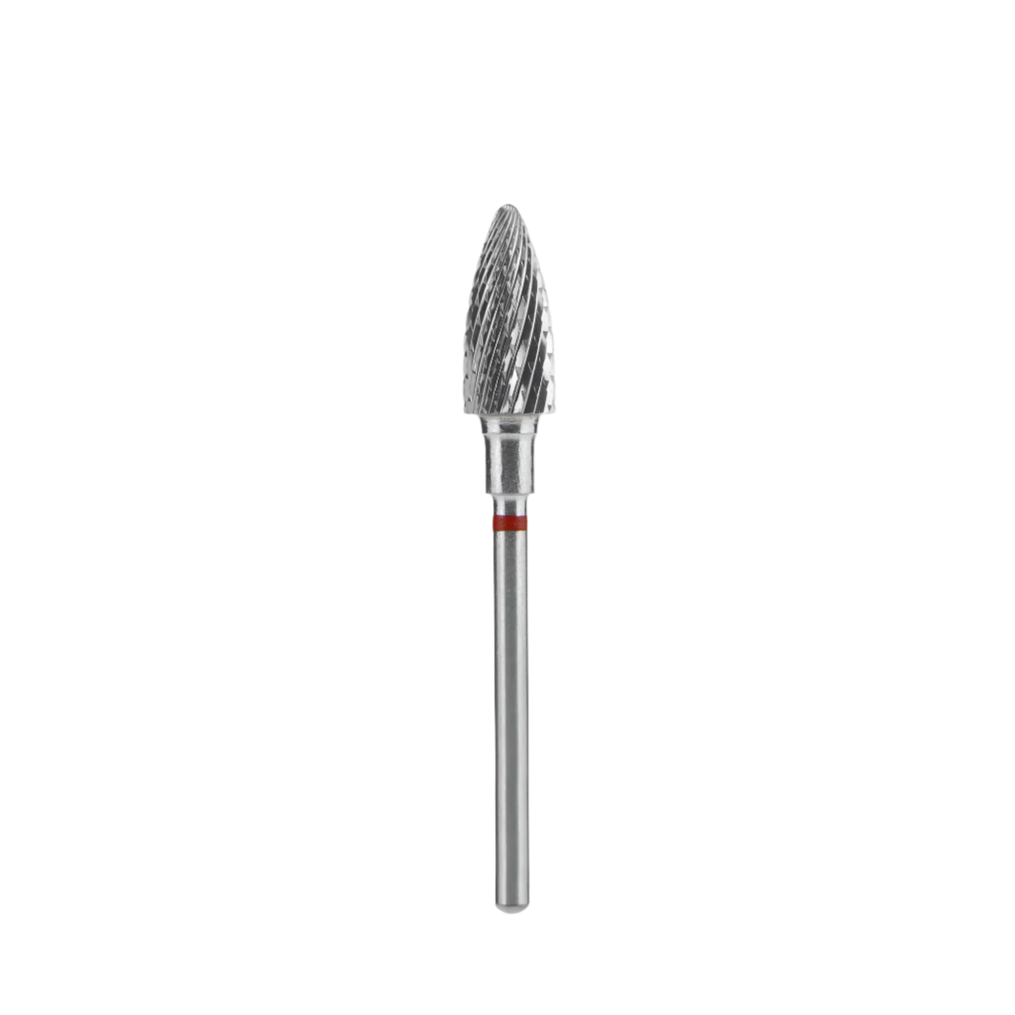 Carbide nail drill bit, "pine cone", red hard, head diameter 6 mm / working part 14 mm (#213)-FT110R060/14