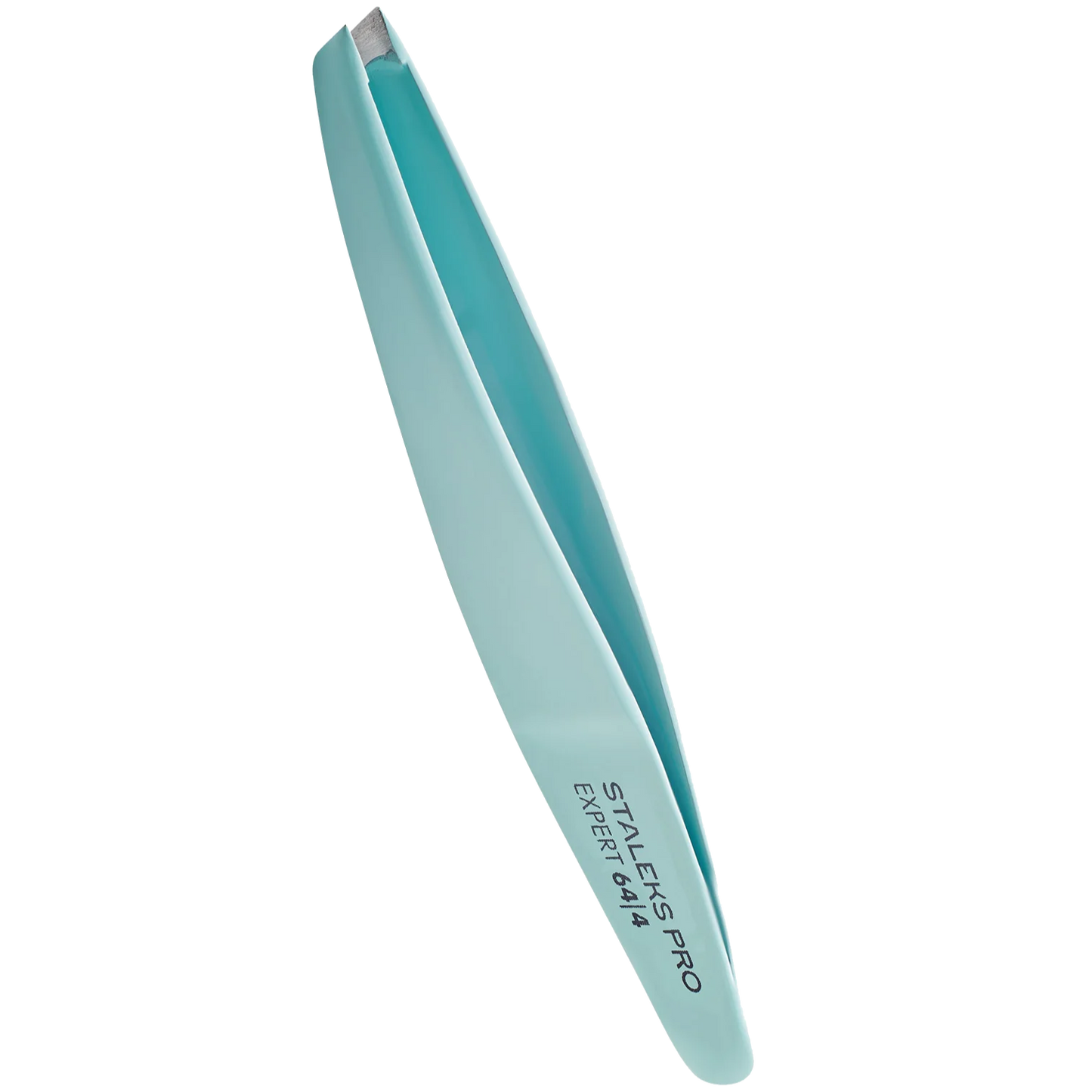 Eyebrow tweezers PRO EXPERT 64 TYPE 4 (slant) blue color -TE-64/4