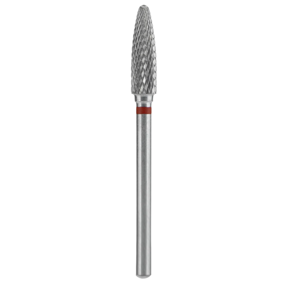Carbide nail drill bit, "corn", red, head diameter 4 mm / working part 14 mm (#208) -FT90R040/14