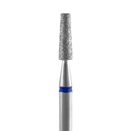 Diamond nail drill bit, "frustum", blue, head diameter 2,5 mm / working part 8 mm -FA70B025/8
