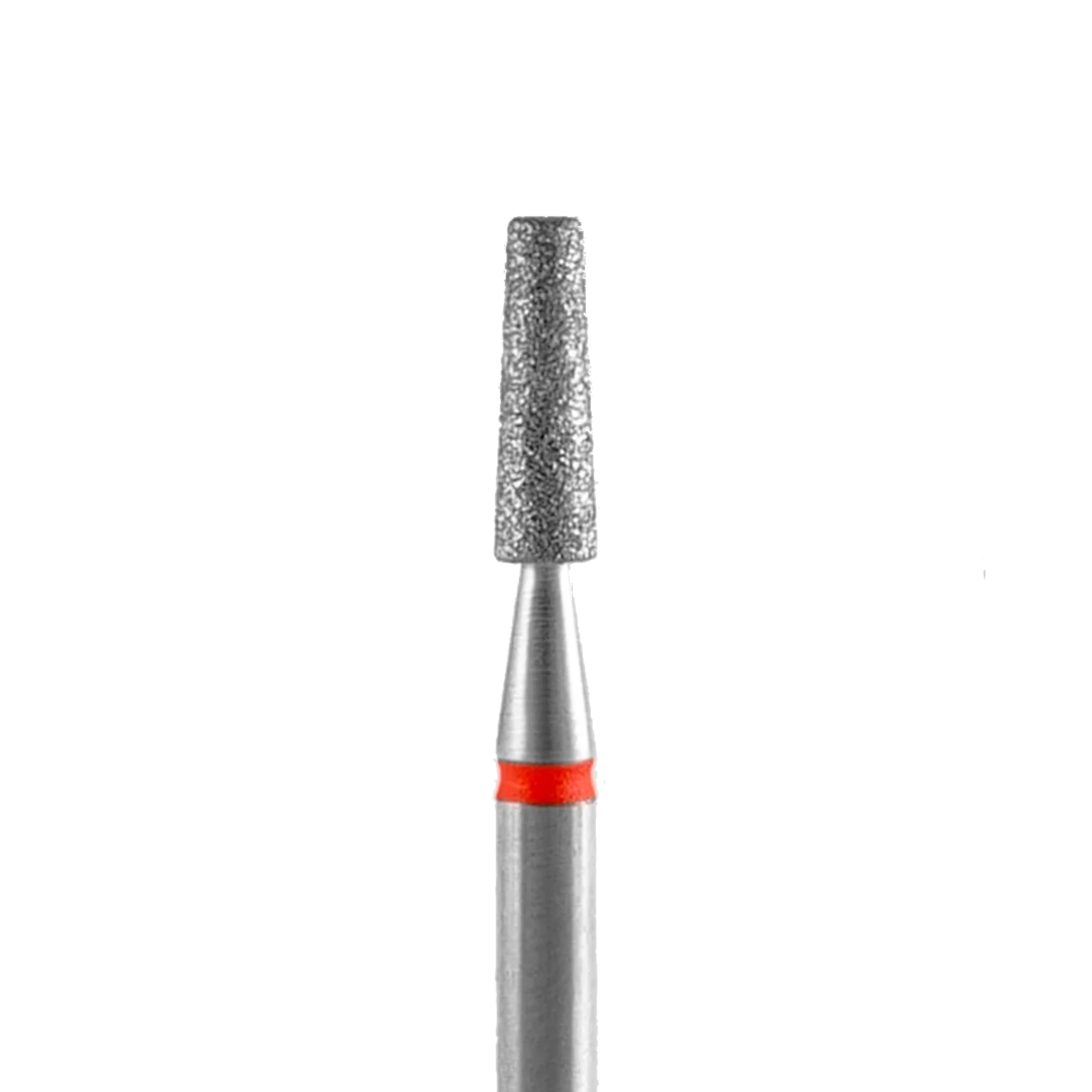 Diamond nail drill bit, "frustum", red, head diameter 2,5 mm / working part 8 mm -FA70R025/8