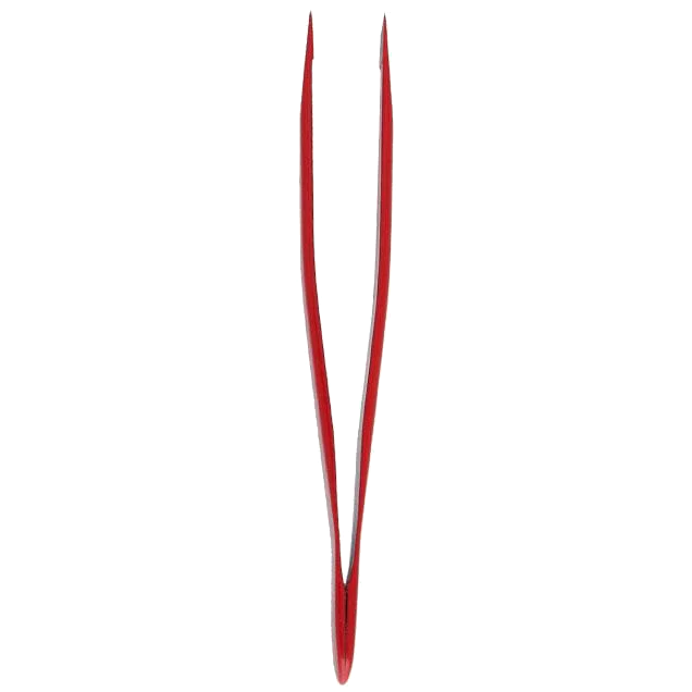 Eyebrow tweezers EXPERT 11 TYPE 3 (wide slant) red colour - TE-11/3R