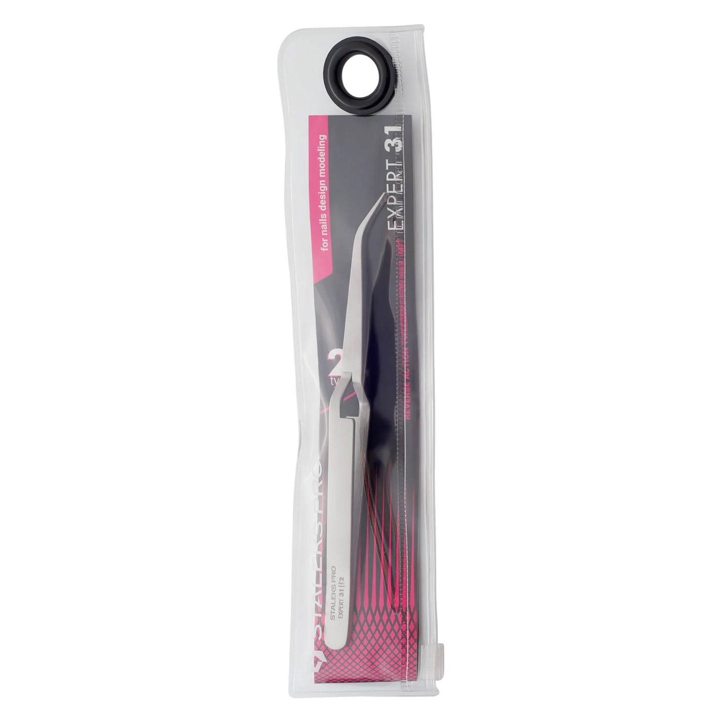 Reverse Аction Tweezers For Nail Art EXPERT 31 TYPE 2 -TE-31/2