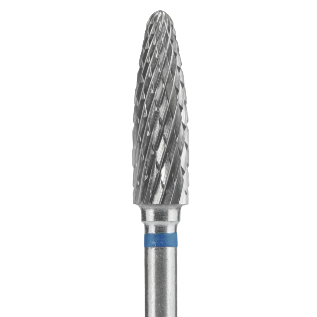 Carbide nail drill bit, "corn", blue, head diameter 4 mm / working part 14 mm (#209) -FT90B040/14