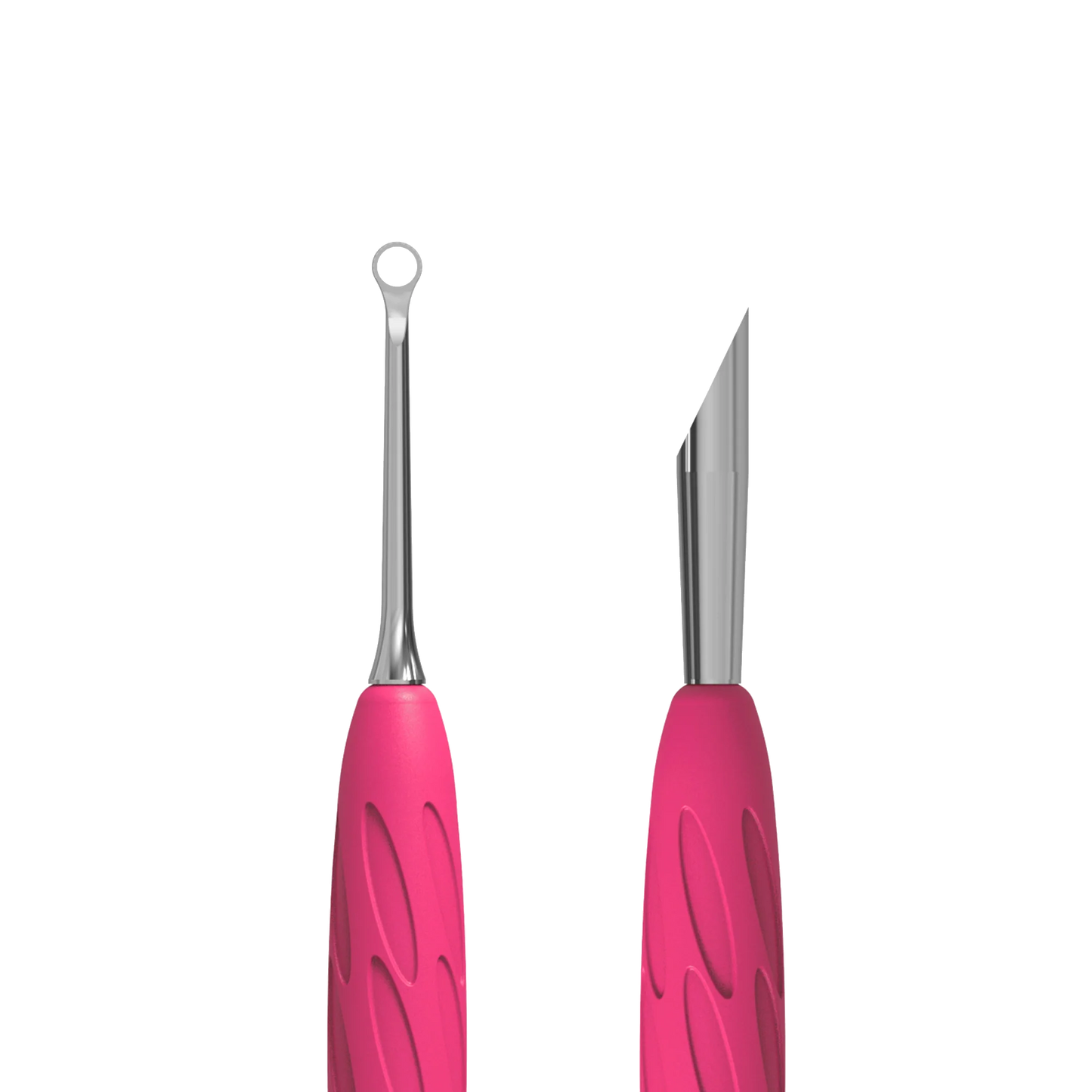 Manicure Pusher With Silicone Handle "Gummy" UNIQ 11 TYPE 2 (Slanted Pusher + Ring) PQ-11/2