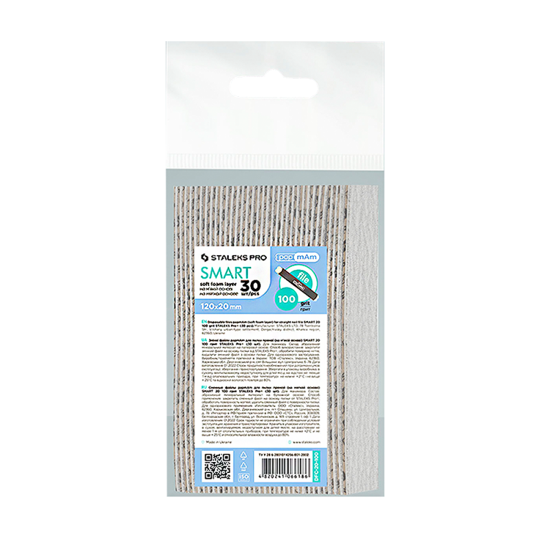PapmAm replacement files for straight files (on a soft base) SMART 20 (30 pcs) -DFC-20