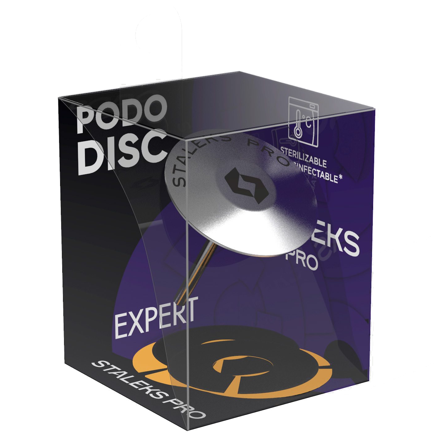 STALEKS PRO EXPERT PODODISC PEDICURE DISC UMBRELLA SET OF RINGLIKE DISPOSABLE FILE 180 GRIT 5 PC UPDSET - UPDset