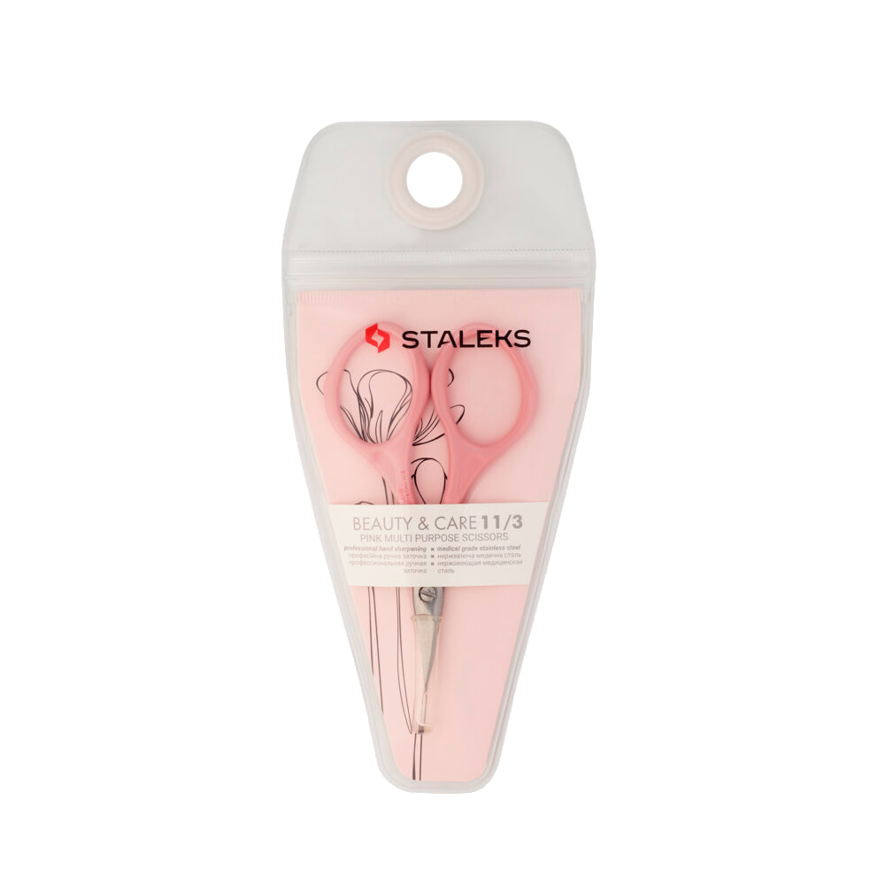 Pink multi purpose scissors BEAUTY & CARE 11 TYPE 3 - SBC-11/3