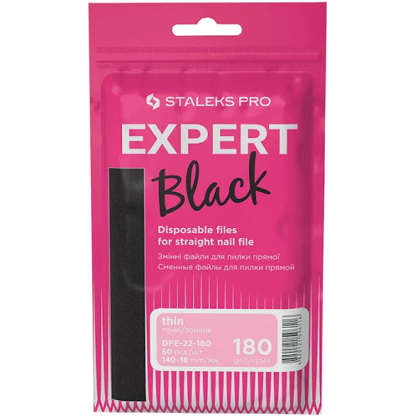 Disposable files for straight nail file (soft base) EXPERT 22 (50 pcs) -DFE-22