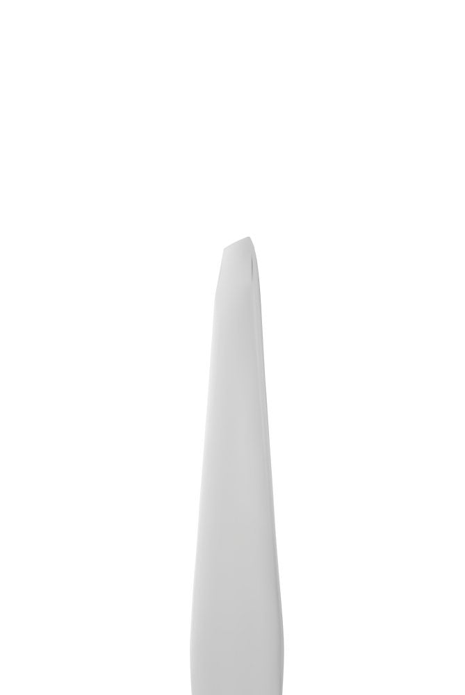 Eyebrow tweezers BEAUTY & CARE 41 TYPE 4 (slant), white colour)- TBC-41/4