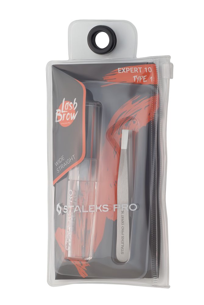 Eyebrow tweezers EXPERT 10 TYPE 1 (wide straight)- TE-10/1