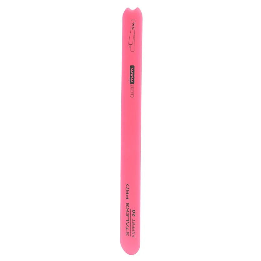 Beveled plastic nail file, straight (base) EXPERT 20- SPBE-20