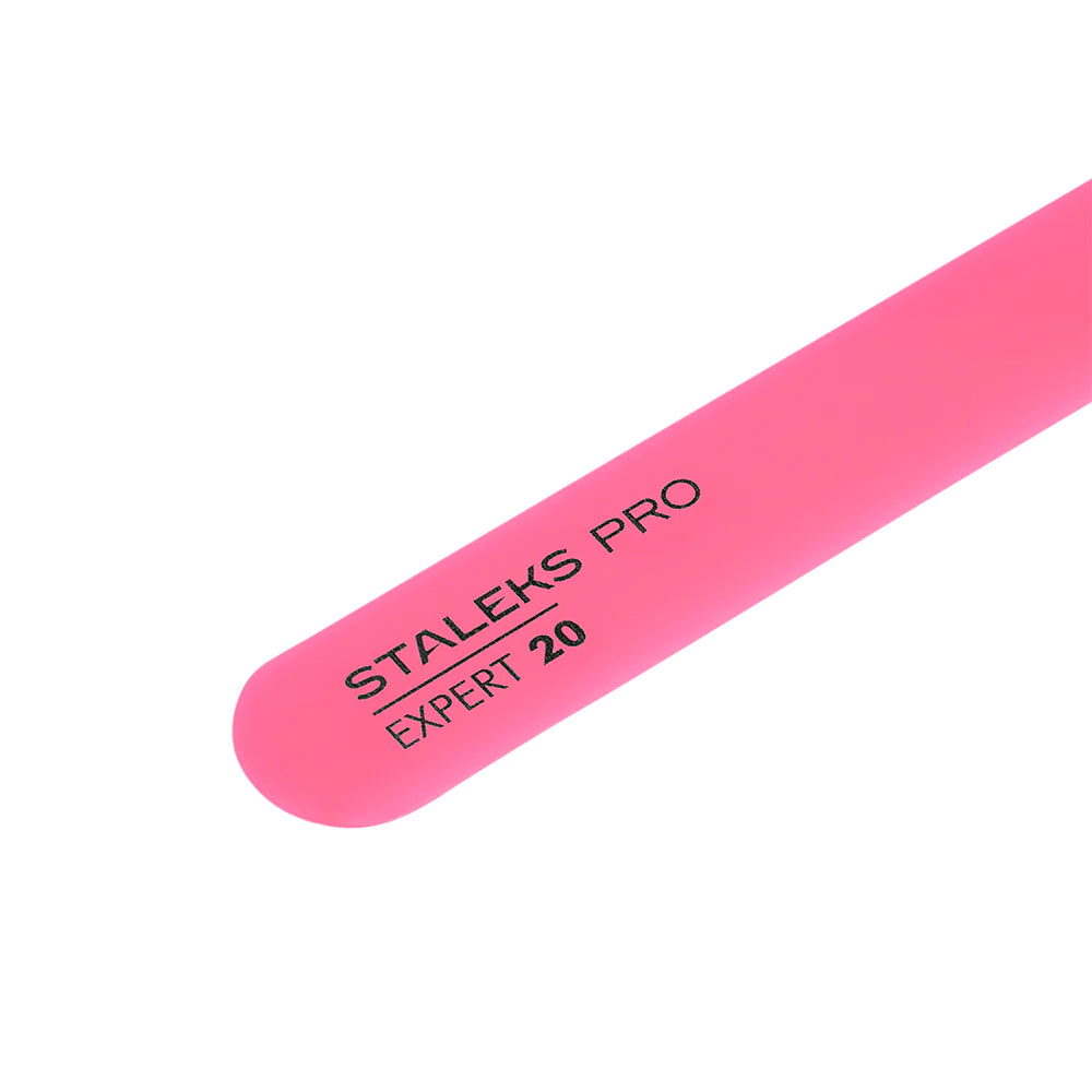 Beveled plastic nail file, straight (base) EXPERT 20- SPBE-20