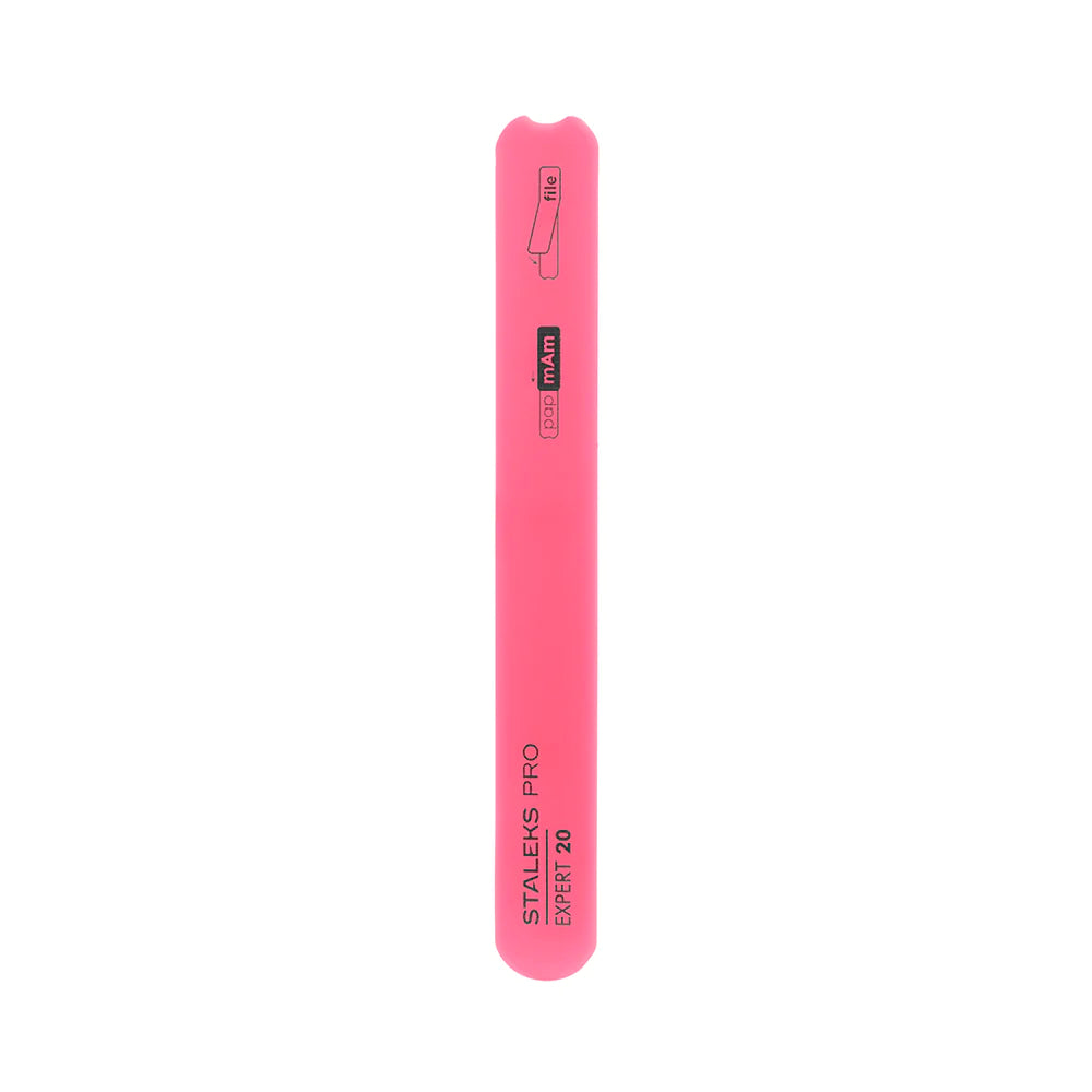 Beveled plastic nail file, straight (base) EXPERT 20- SPBE-20