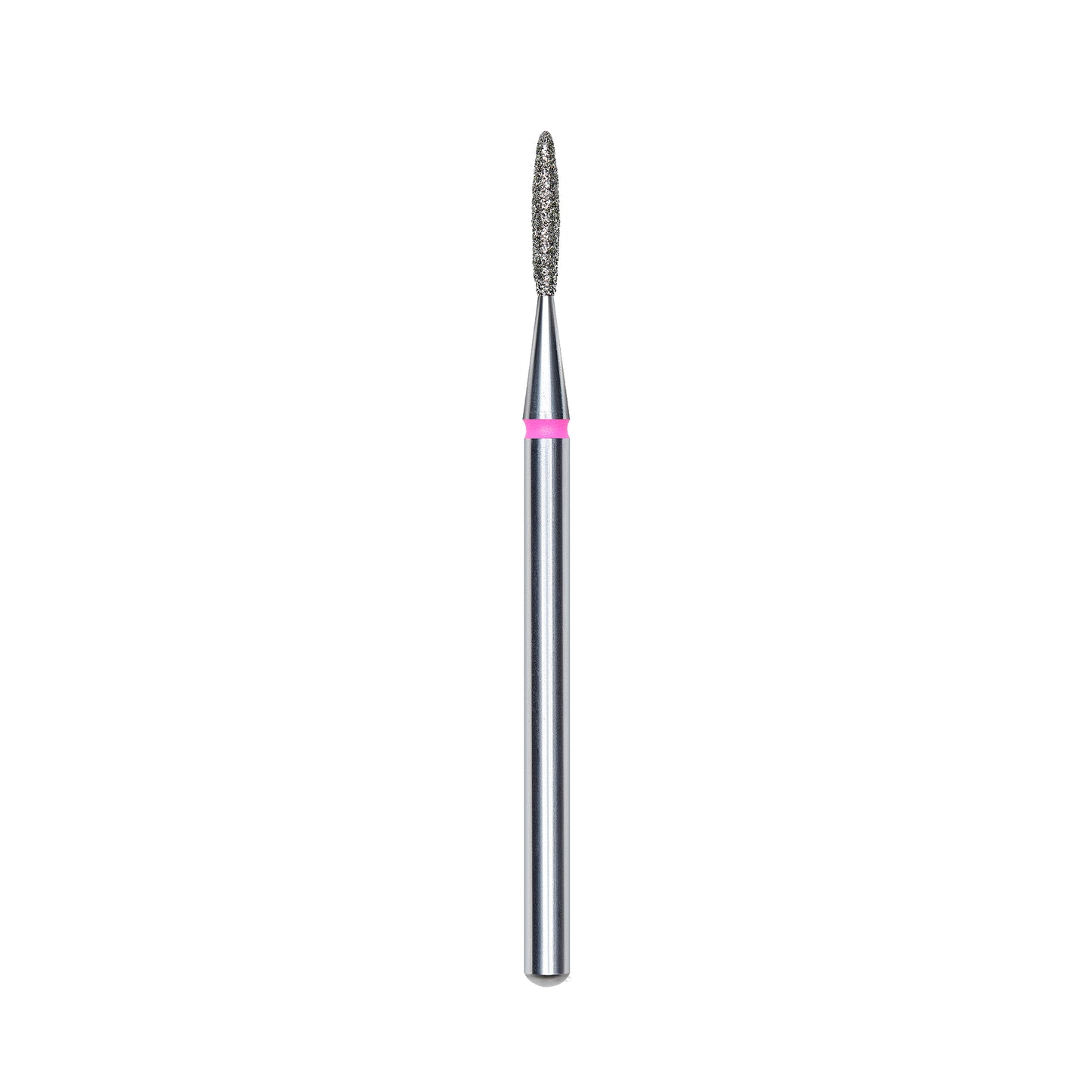 Diamond nail drill bit, "flame" , red, head diameter 1.4 mm/ working part 8 mm -FA10R014/8