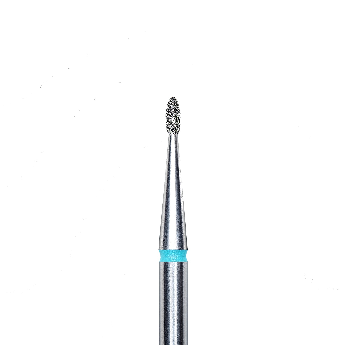 Diamond nail drill bit, pointed "bud" , blue, head diameter 1.2 mm/ working part 3 mm -FA50B012/3