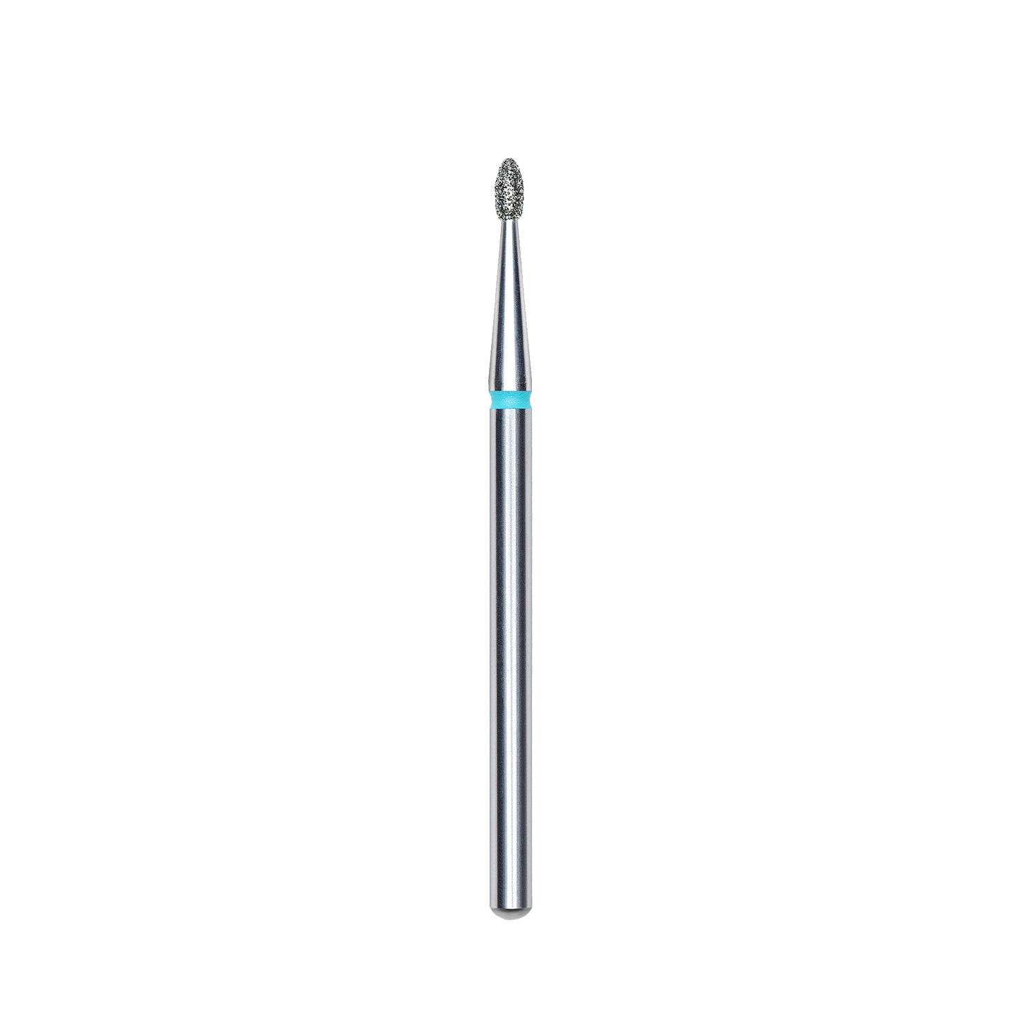 Diamond nail drill bit, pointed "bud" , blue, head diameter 1.6 mm/ working part 3.4 mm -FA50B016/3.4