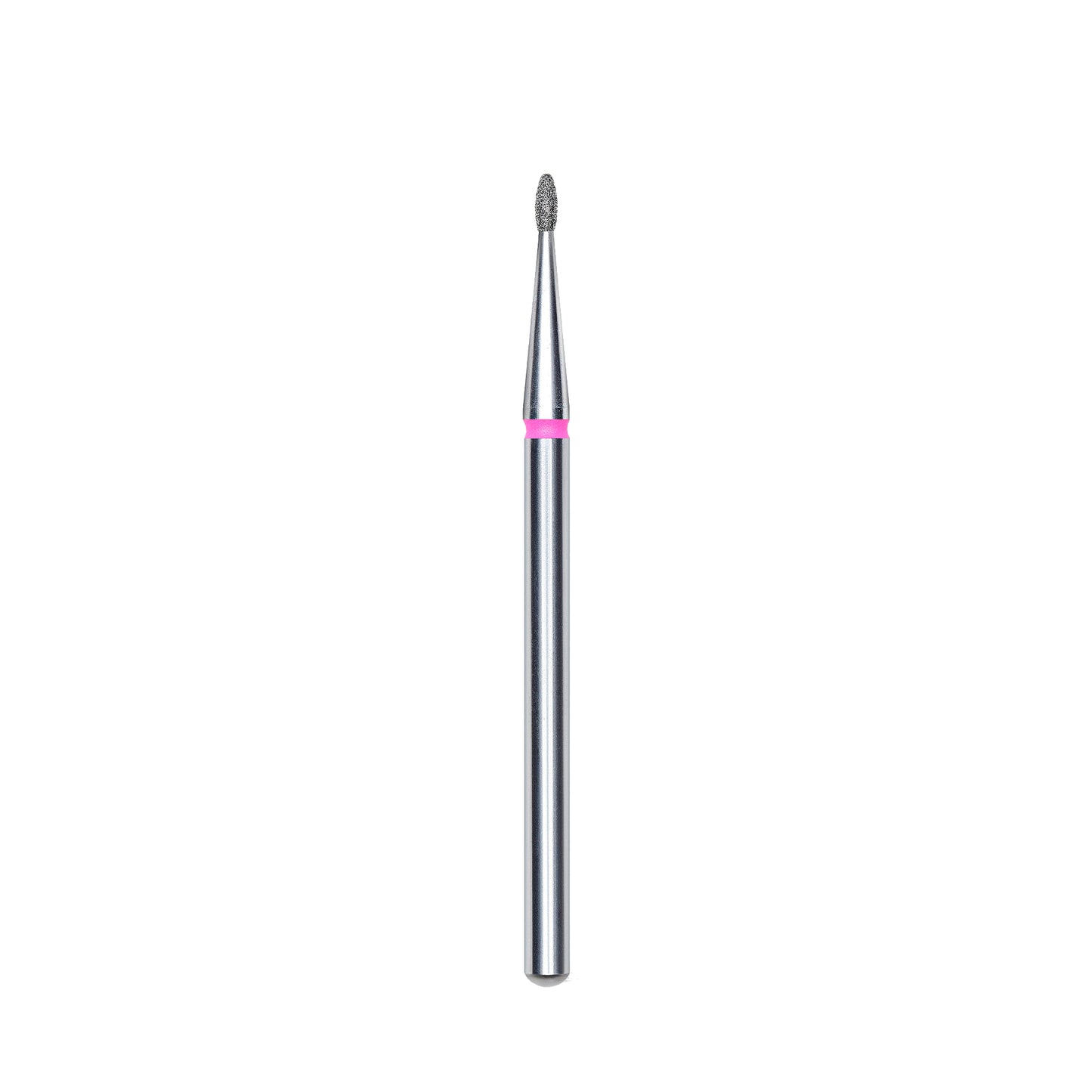 Diamond nail drill bit, pointed "bud" , red, head diameter 1.2 mm/ working part 3 mm -FA50R012/3