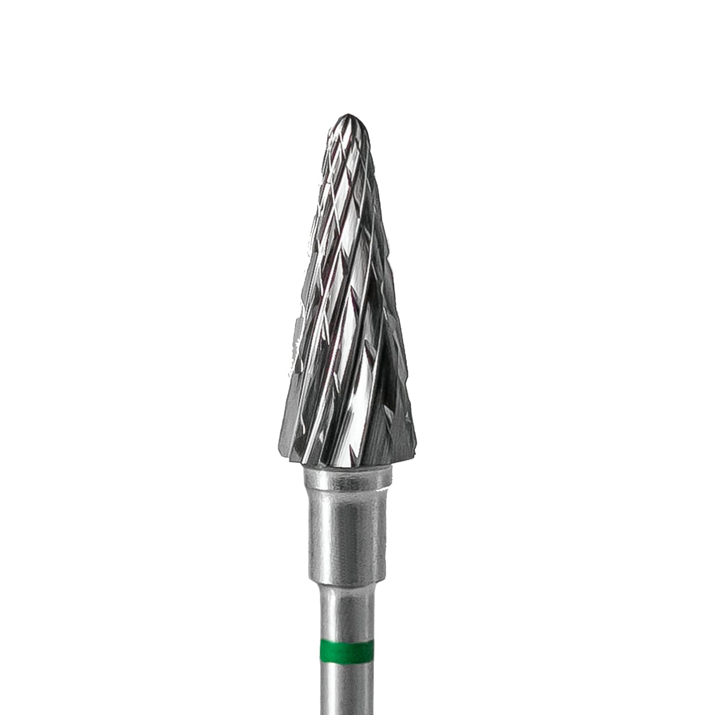 Carbide drill bit, "cone", green, head diameter 6 mm/ working part 14 mm (#70) -FT71G060/14