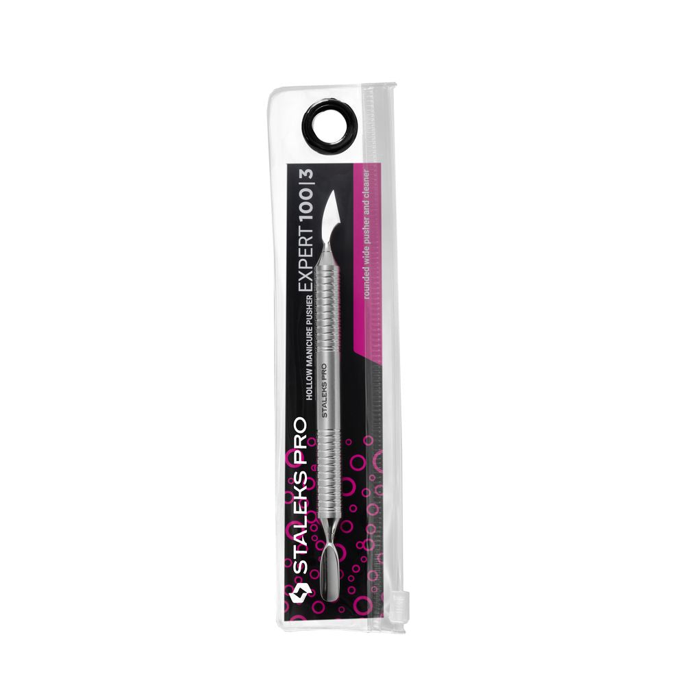 Hollow manicure pusher EXPERT 100 TYPE 3 (rounded pusher and cleaner) -PE-100/3