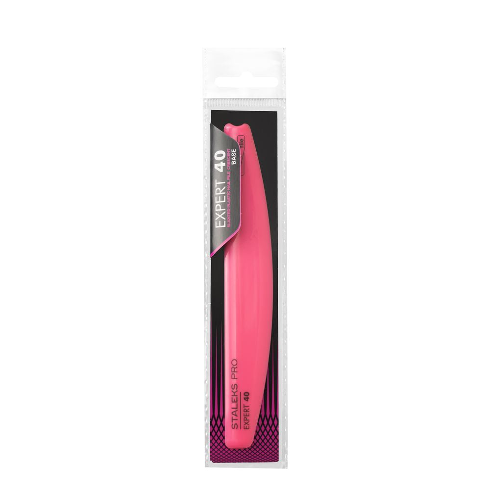 Slanted plastic nail file, crescent (base) EXPERT 40