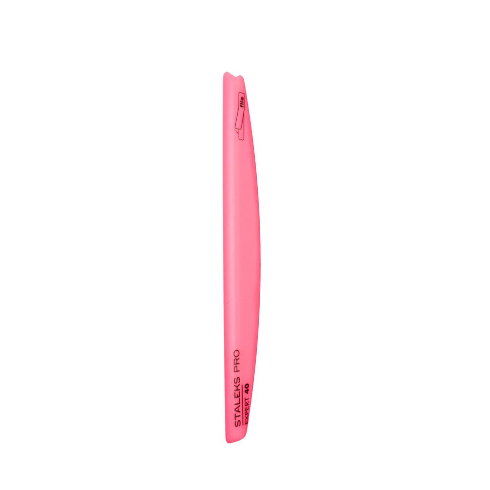 Slanted plastic nail file, crescent (base) EXPERT 40