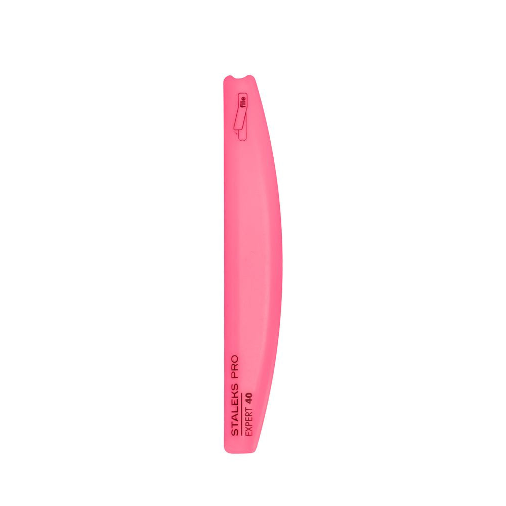 Slanted plastic nail file, crescent (base) EXPERT 40