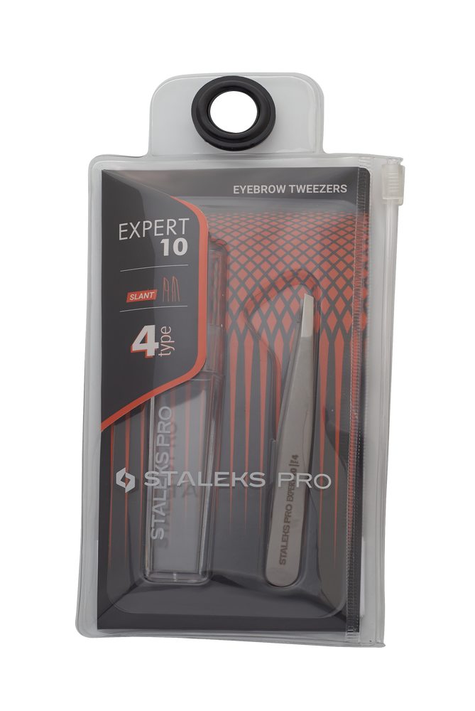 Eyebrow tweezers EXPERT 10 TYPE 4 (slant) - TE-10/4