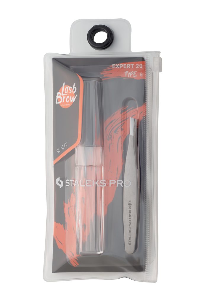 Eyebrow tweezers EXPERT 20 TYPE 4 (slant)- TE-20/4
