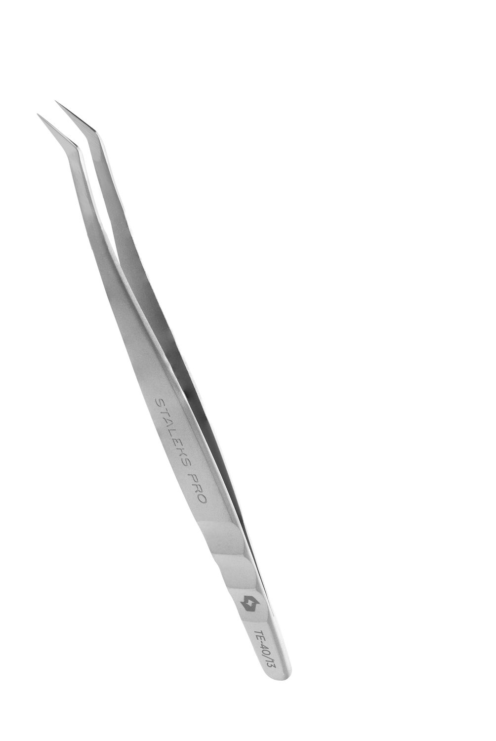 Professional eyelash tweezers EXPERT 40 TYPE 13 (L-shaped,40′)- TE-40/13