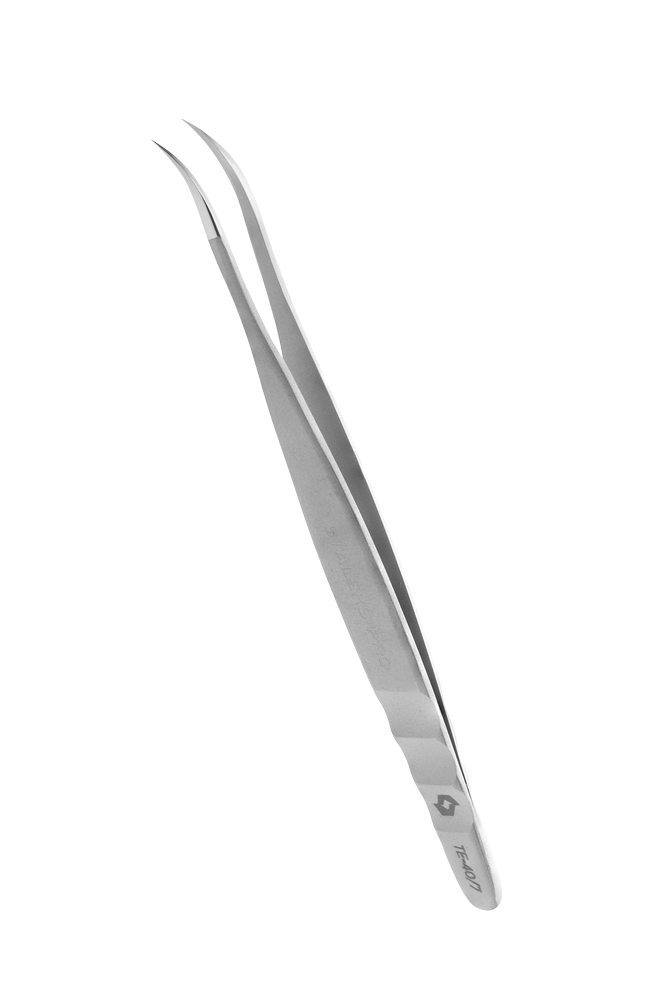 Professional eyelash tweezers EXPERT 40 TYPE 7 (curved)- TE-40/7
