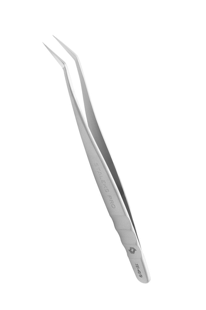 Professional eyelash tweezers EXPERT 41 TYPE 9 (L-shaped,35′) TE-41/9