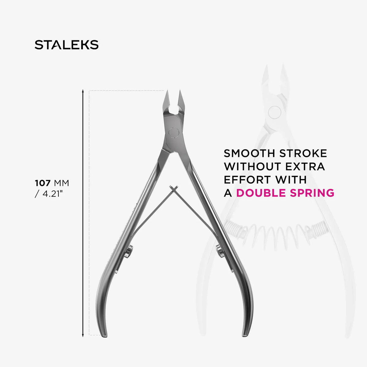 Staleks - EXPERT 92 Professional Cuticle Nippers, 7 mm NE-92-7