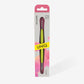 Manicure Pusher With Silicone Handle "Yellow" UNIQ 11 TYPE 2 (Slanted Pusher + Ring) PQ-11/2y STALEKS