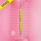 Manicure Pusher With Silicone Handle "Yellow" UNIQ 11 TYPE 2 (Slanted Pusher + Ring) PQ-11/2y STALEKS
