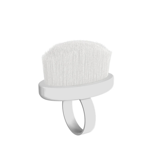 STALEKS - Finger ring manicure brush for dust removal EXPERT 03 mini (10 pcs)- DBE-03-10