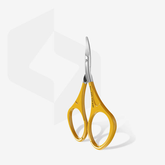 Nail scissors for baby 0+ yellow BEAUTY & CARE 11 TYPE 8 SBC-11/8