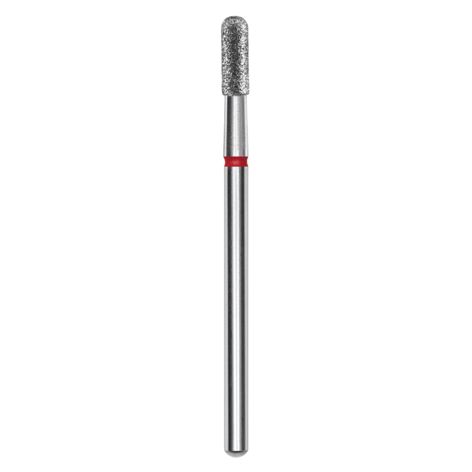 Diamond nail drill bit, "cylinder", red, head diameter 2.3/6.5mm -FA30R023/6.5