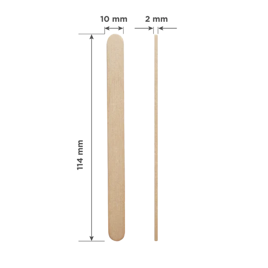 Wooden wax applicator stick №3  114×10 mm, Staleks Pro Expert 30 (100 pcs) - DSW-30