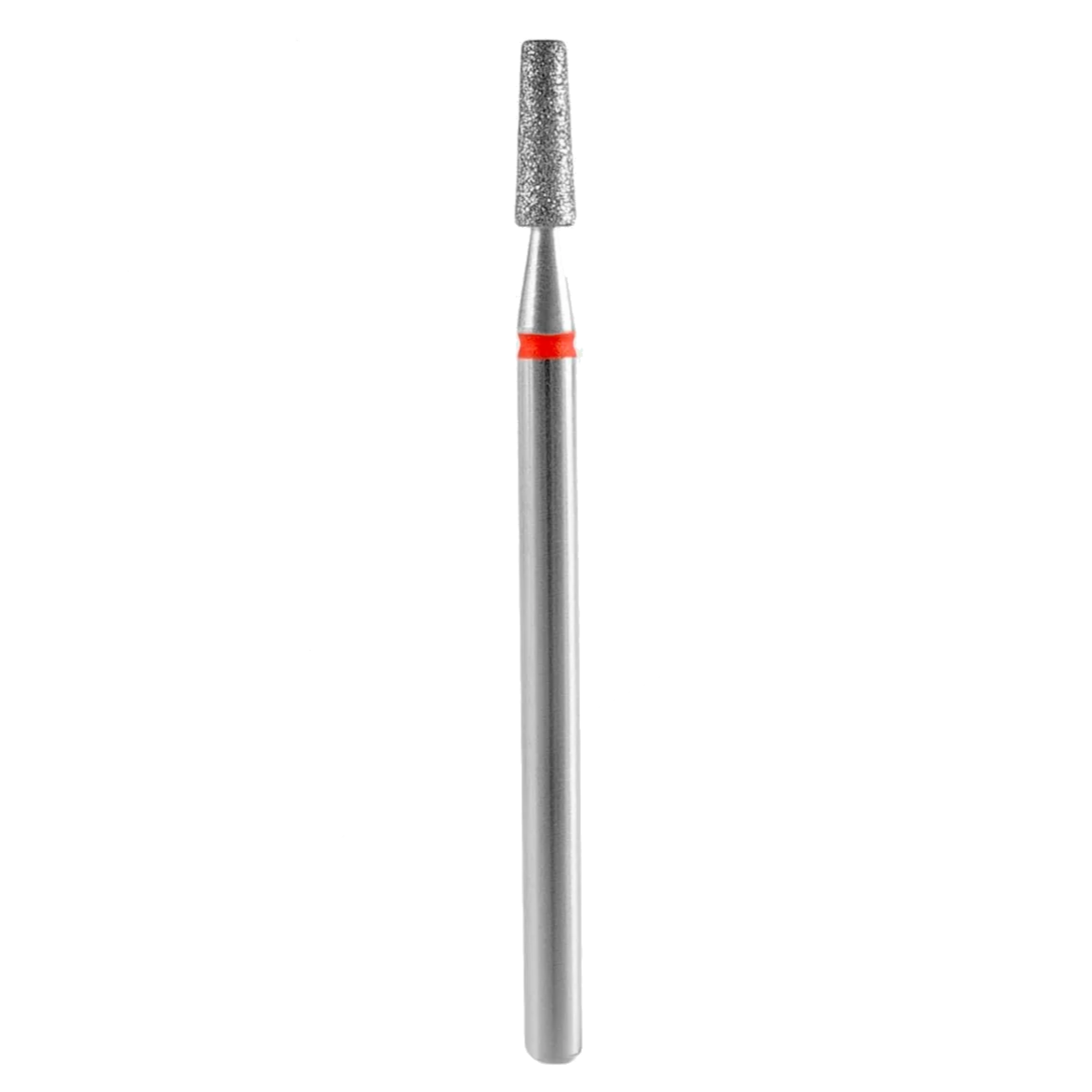 Diamond nail drill bit, "frustum", red, head diameter 2,5 mm / working part 8 mm -FA70R025/8