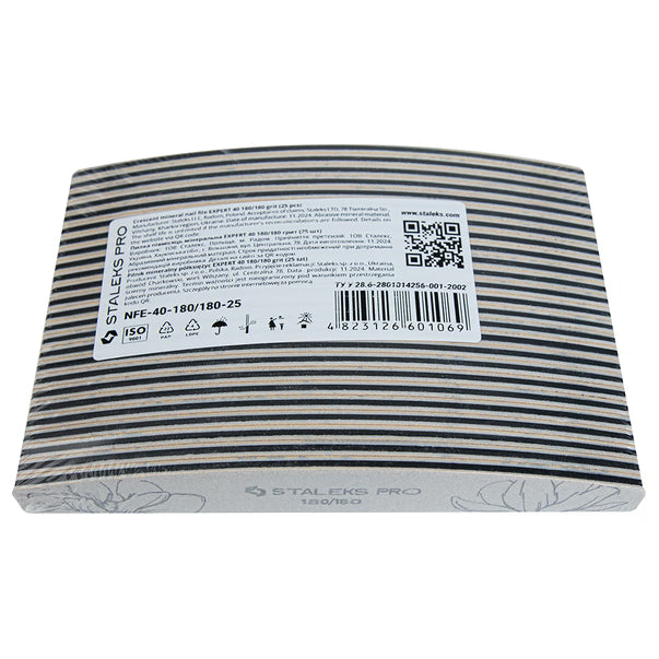 Crescent Mineral Nail File EXPERT 40 180/180 (25 pcs) -NFE-40-180/180-25