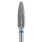 Carbide nail drill bit, "flame", blue, head diameter 5 mm / working part 13,5 mm (#210) - FT10B050/13.5