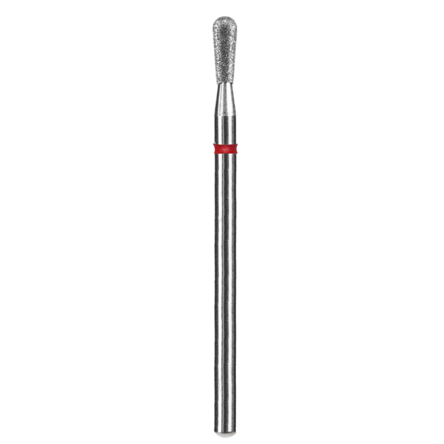 Diamond nail drill bit, "match", red, head diameter 2.3 mm / working part 5 mm -FA120R023/5