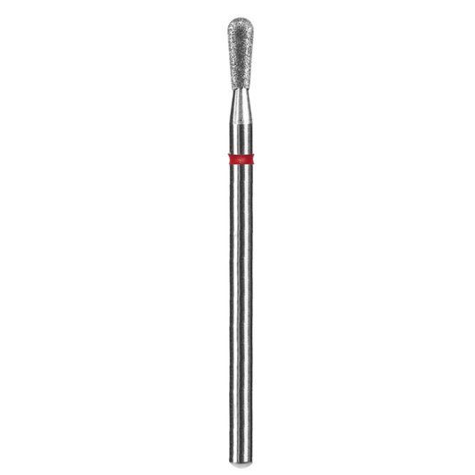 Diamond nail drill bit, "match", red, head diameter 2.3 mm / working part 5 mm -FA120R023/5