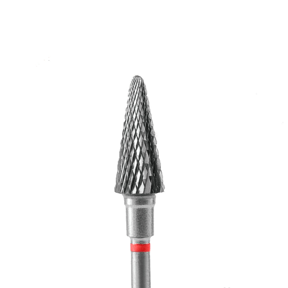 Carbide drill bit, "cone", red, head diameter 6 mm/ working part 14 mm (#82) -FT71R060/14